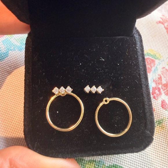 Solid Sterling Silver 925 Stud Earrings - Picture 3 of 5